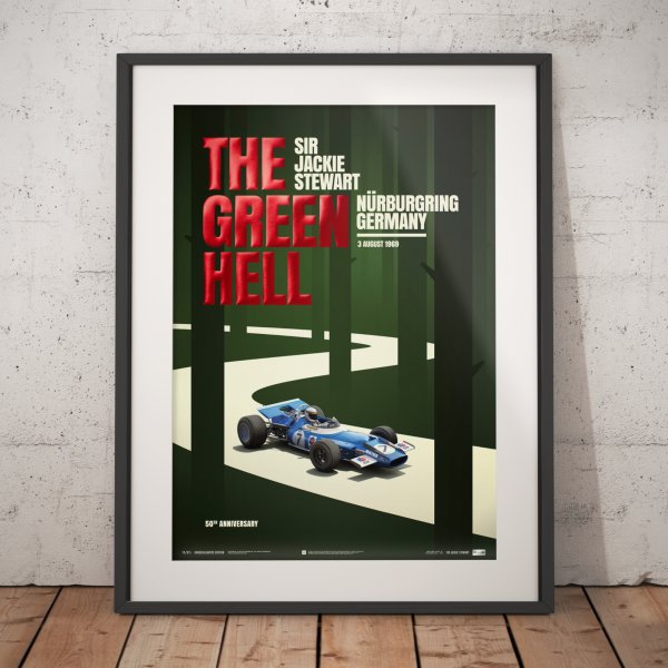Matra MS80 – Sir Jackie Stewart – The Green Hell – Nürburgring – 1969 – Poster | Collector’s Edition