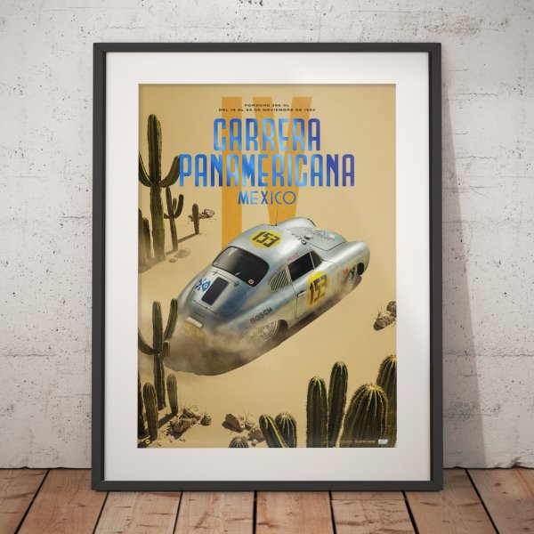Porsche 356 SL – Past – Carrera Panamericana – 1953 – Poster | Collector’s Edition
