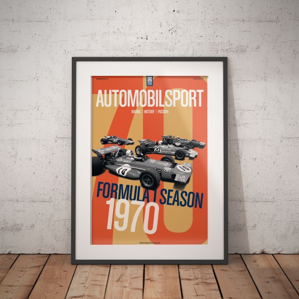 Gerahmtes Poster AUTOMOBILSPORT #24 (02/2020) – Formel-1-Saison 1970