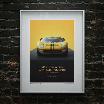 FORD　VintagePoster FordGT40_XGT1_poster_framed__6