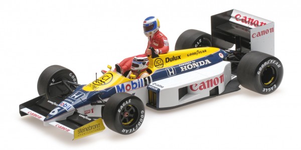 Williams FW11 Nelson Piquet German GP 1986 Keke Rosberg onboard Minichamps 1:18