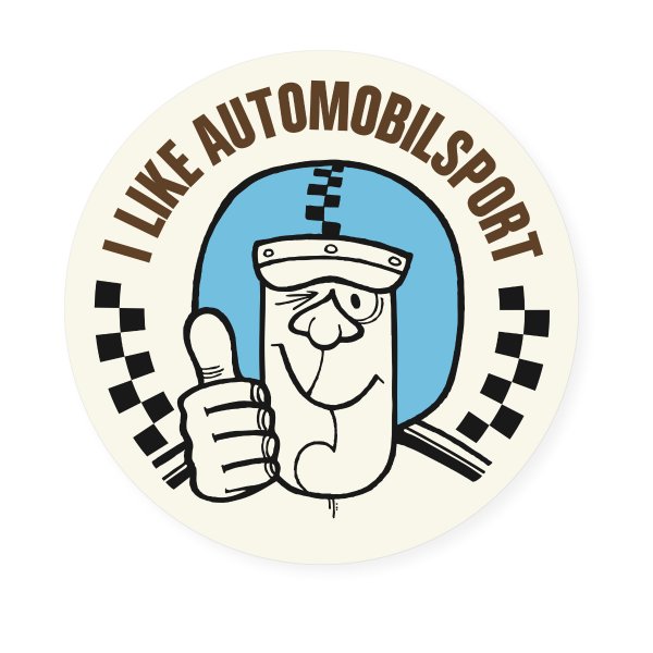 Sticker – I like AUTOMOBILSPORT – Blue