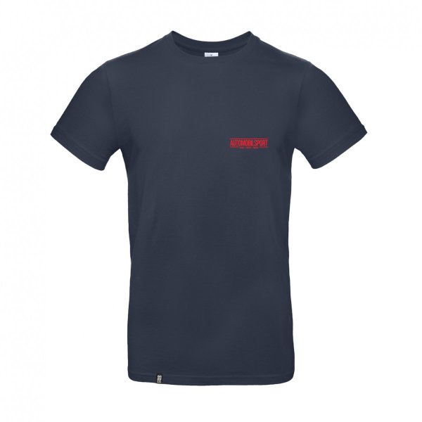 SPORTFAHRER T-Shirt – AUTOMOBILSPORT small navy/signalrot