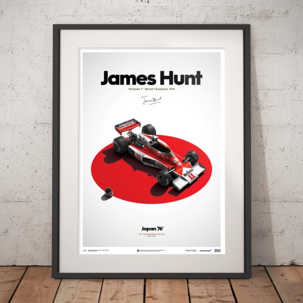 McLaren M23 – James Hunt – Japan – Japanese GP – 1976 – Poster | Limited Edition