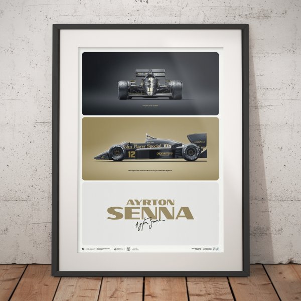 Lotus 97T – Ayrton Senna – The First Win – Estoril, 1985 – Poster | Limited Edition