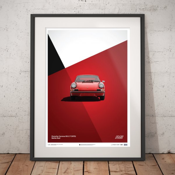 Porsche 911 RS – Red – Poster | Limited Edition