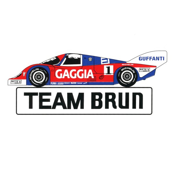 Aufkleber Brun Motorsport – Porsche 956/962