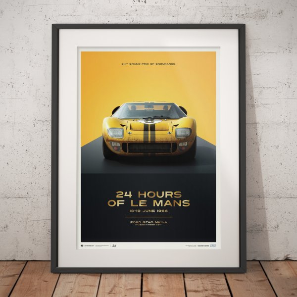 Ford GT40 – XGT-1 – 24h Le Mans – 1966 – Poster | Collector’s Edition