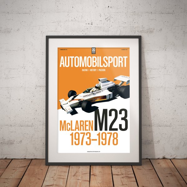 Poster AUTOMOBILSPORT #37 (2 sided) – McLaren M23 1973