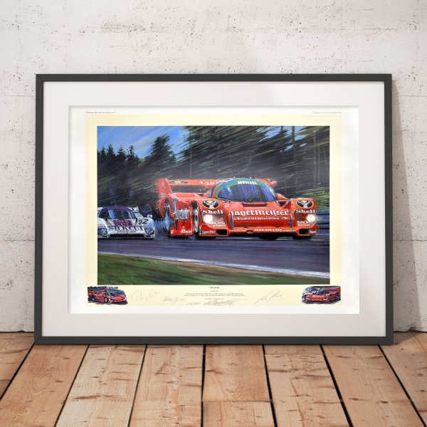 Nicolas Watts – Fine Art Print Jägermeister Brun Porsche 962 Spa