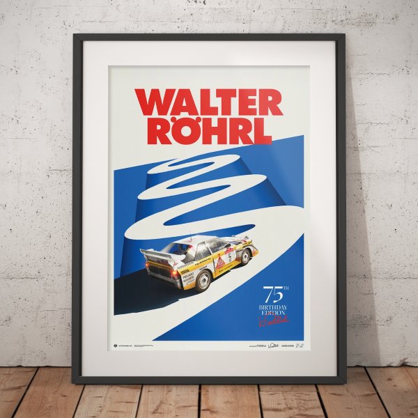 Walter Röhrl – 75th Birthday – San Remo 1985 – Poster | Limited Edition