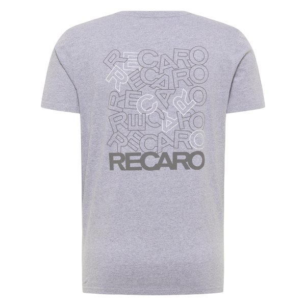 RECARO T-Shirt Backprint Grau/Melange