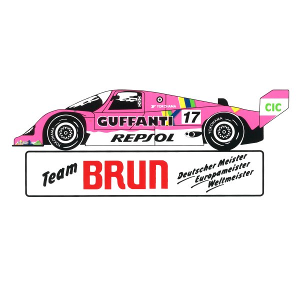Aufkleber Brun Motorsport – Porsche 956/962