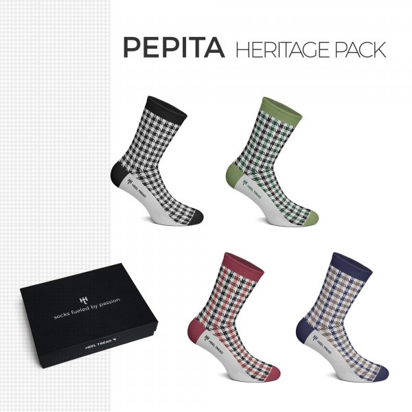 Heel Tread socks – Pepita Heritage Pack