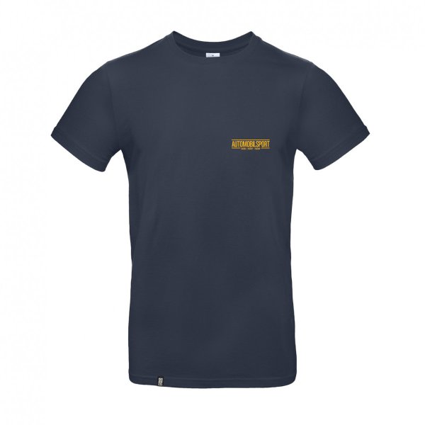 SPORTFAHRER T-Shirt – AUTOMOBILSPORT small navy/yellow