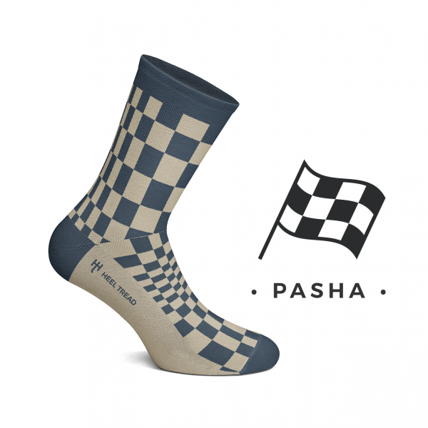 Heel Tread Socken – Pasha navy/tan