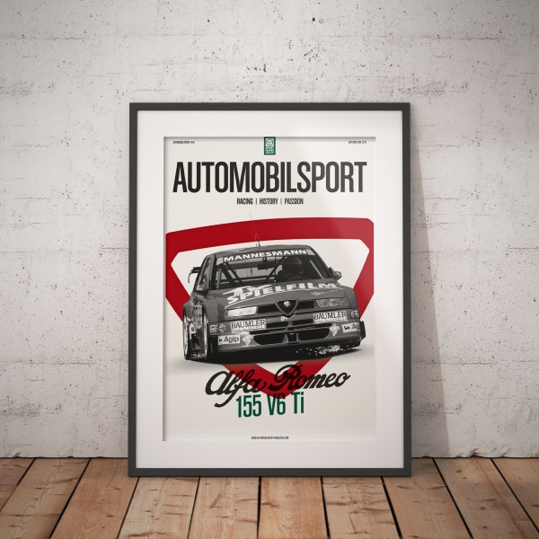 Poster AUTOMOBILSPORT #16 (2-seitig) – Alfa Romeo 155 V6 Ti