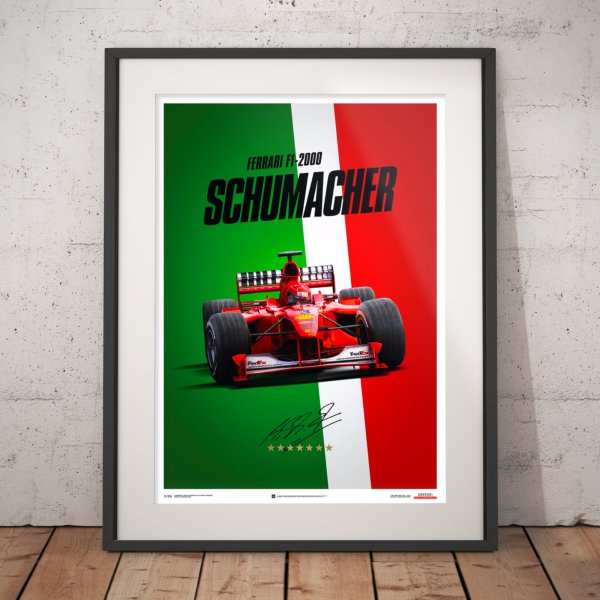 Ferrari F1-2000 – Michael Schumacher – Italy – Suzuka GP – Poster