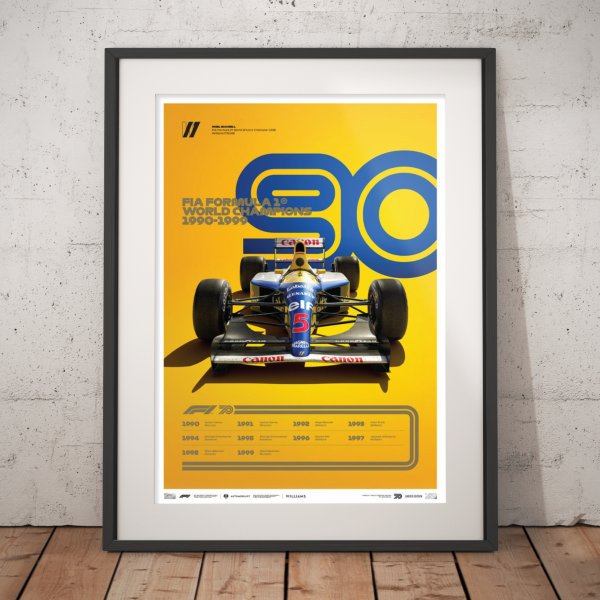 Formula 1® Decades – 90s Williams – Poster | Limited Edition