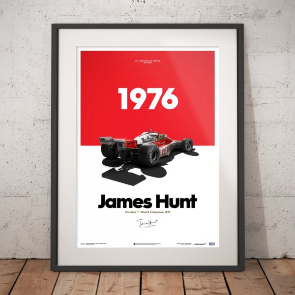 McLaren M23 – James Hunt – Japanese GP – 1976 – Poster | Limited Edition