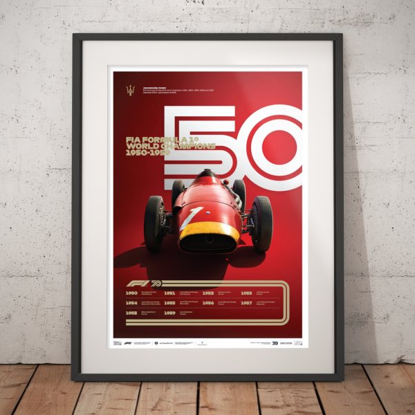Formula 1® Decades – 50s Maserati – Poster | Limited Edition