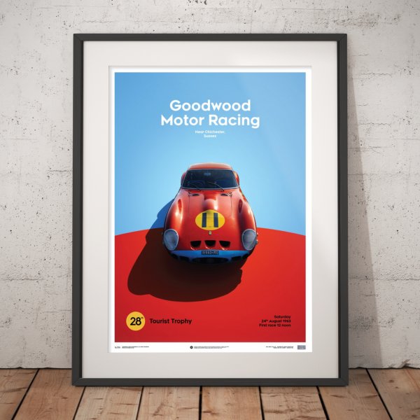 Ferrari 250 GTO – Red – Goodwood TT – 1963 – Poster | Limited Edition