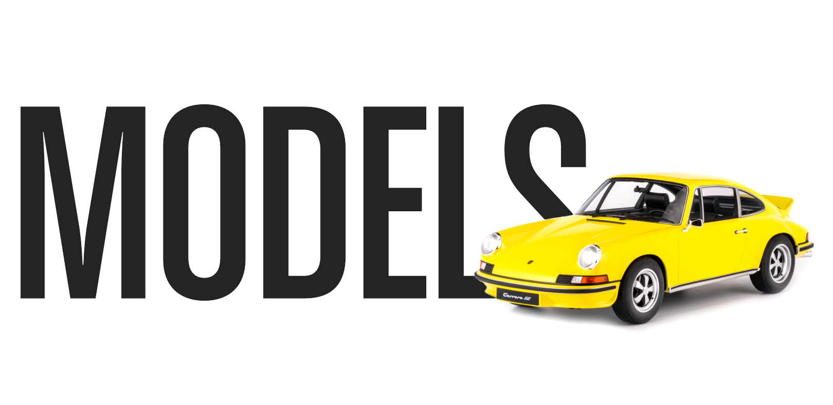 Limited edition Porsche models in 1:8 scale