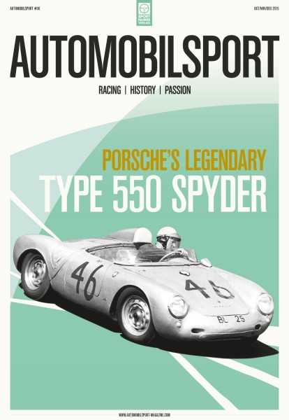 Poster AUTOMOBILSPORT #06 (2-seitig) – Porsche 550 Spyder