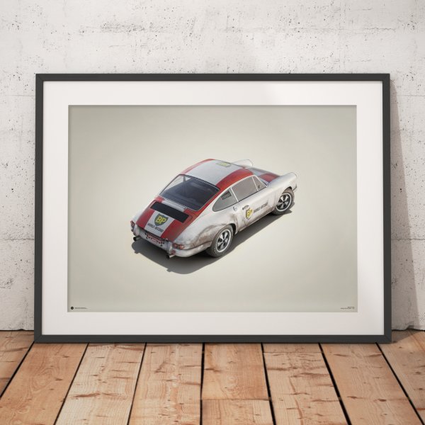 Porsche 911R – BP Racing – Monza – 1967 – Colors of Speed Poster