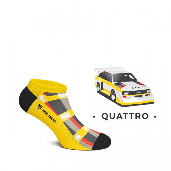 Heel Tread Sneakersocken – Quattro