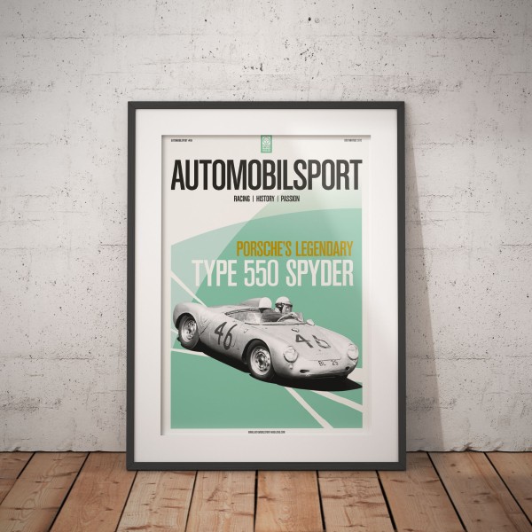 Poster AUTOMOBILSPORT #06 (2 sided) – Porsche 550 Spyder