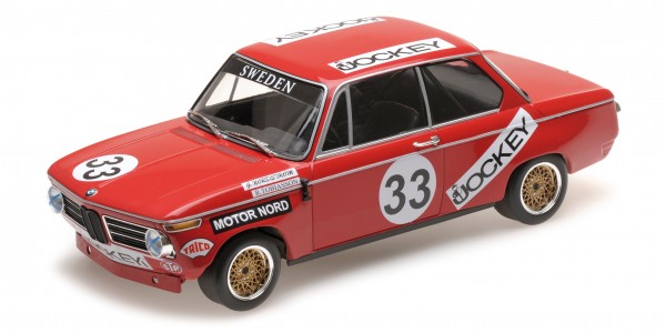 BMW 2002 Tobiasson/Nordström 6h Nürburgring 1972 Minichamps 1:18