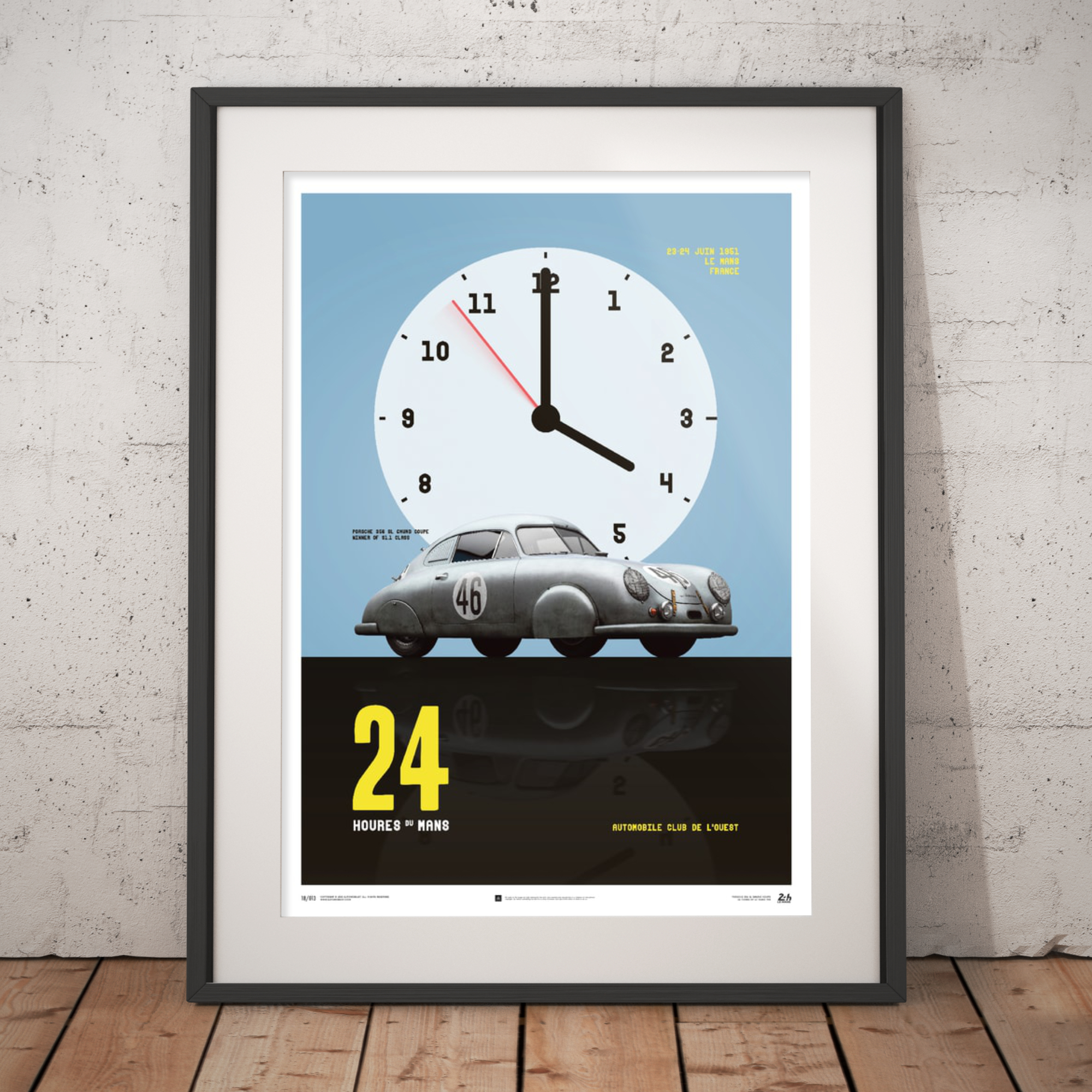 Porsche Gmund – Silver – 24h Le Mans – 1951 – Poster
