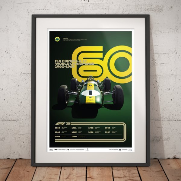 Formula 1® Decades – 60s Team Lotus – Poster | Limited Edition