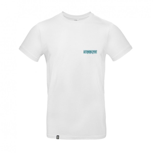 SPORTFAHRER T-Shirt – AUTOMOBILSPORT small white/petrol