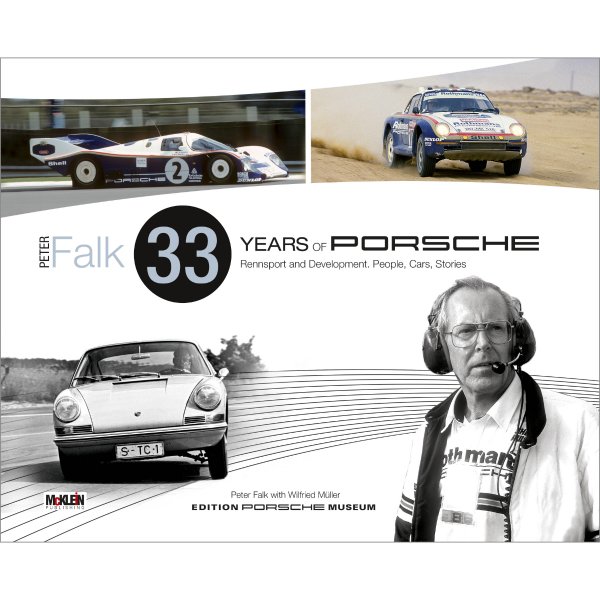 Peter Falk – 33 Years of Porsche Rennsport and Development – Englische Ausgabe – Cover