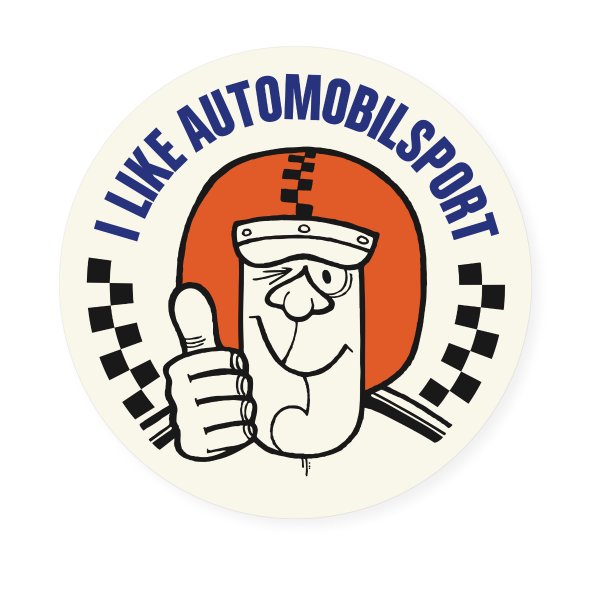 Aufkleber – I like AUTOMOBILSPORT – Orange