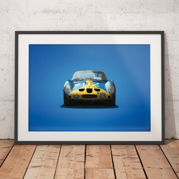 Ferrari 250 GTO – Blue – Targa Florio – 1964 – Colors of Speed Poster