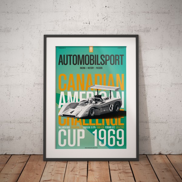 Poster AUTOMOBILSPORT #12 (2-seitig) – McLaren M8B