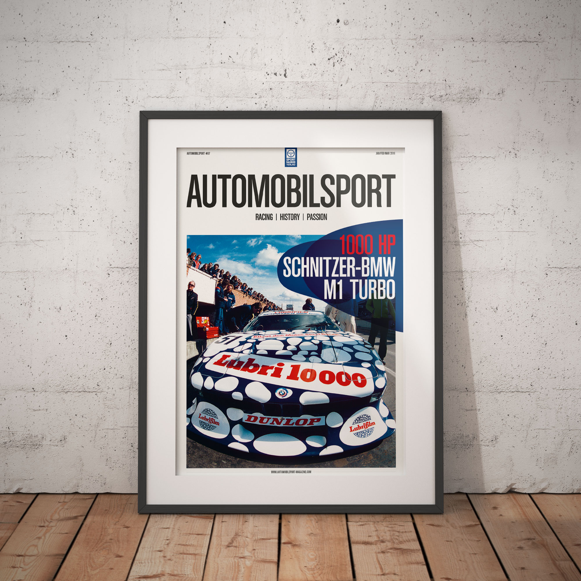 Poster Automobilsport 07 2 Sided Schnitzer Bmw M1 Turbo Sportfahrer Zentrale