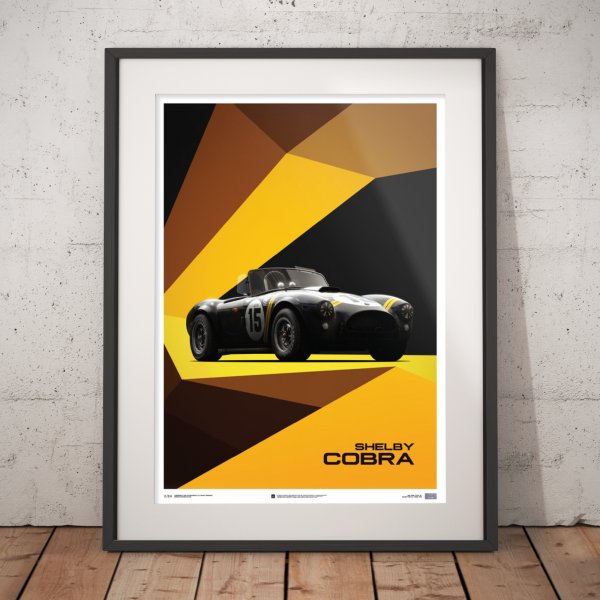 Shelby-Ford AC Cobra Mk II – Black – 1962 – Poster | Limited Edition