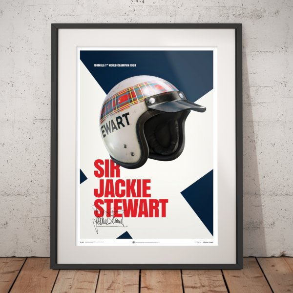 Sir Jackie Stewart – Helmet – 1969 – Poster