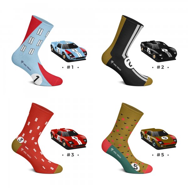 Heel Tread socks – &#039;66 GT40 Pack