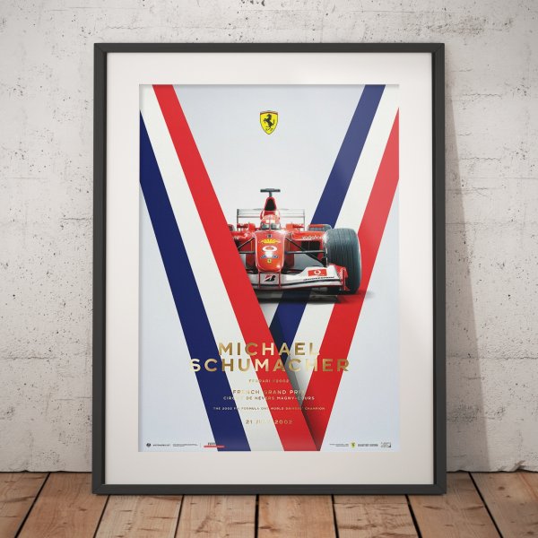Ferrari F2002 – Michael Schumacher – French Grand Prix – 2002 – Poster | Collector’s Edition