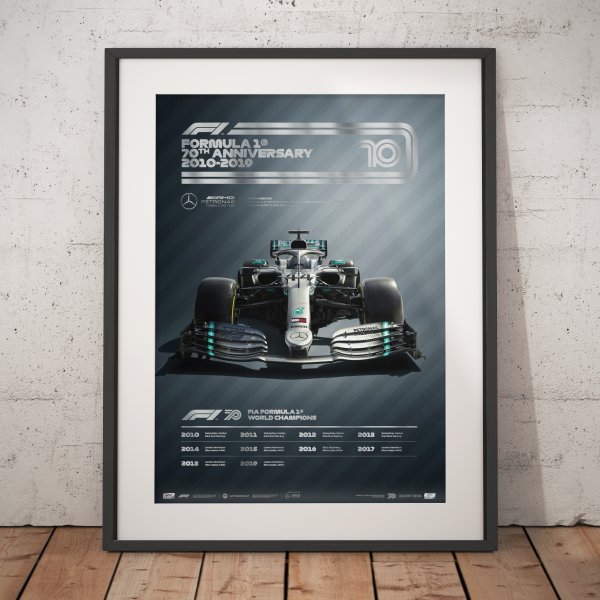 Formula 1® Decades – 2010s Mercedes-AMG Petronas F1 Team – Poster | Collector’s Edition