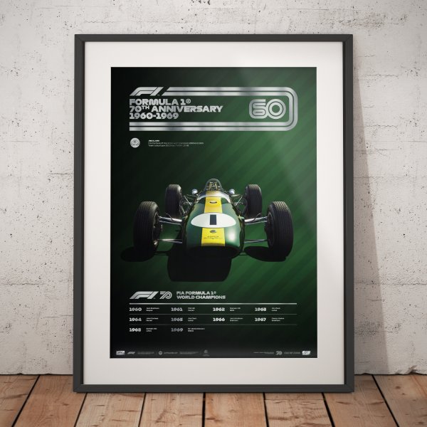 Formula 1® Decades – 60s Team Lotus – Poster | Collector’s Edition