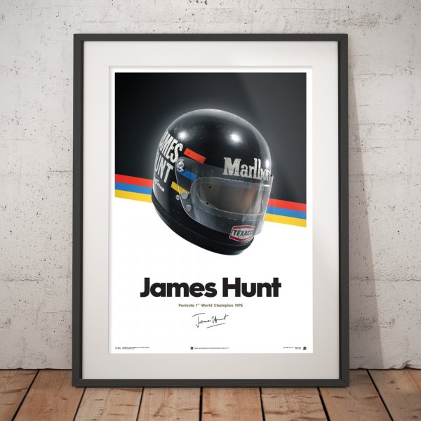 James Hunt – Helmet – 1976 – Poster