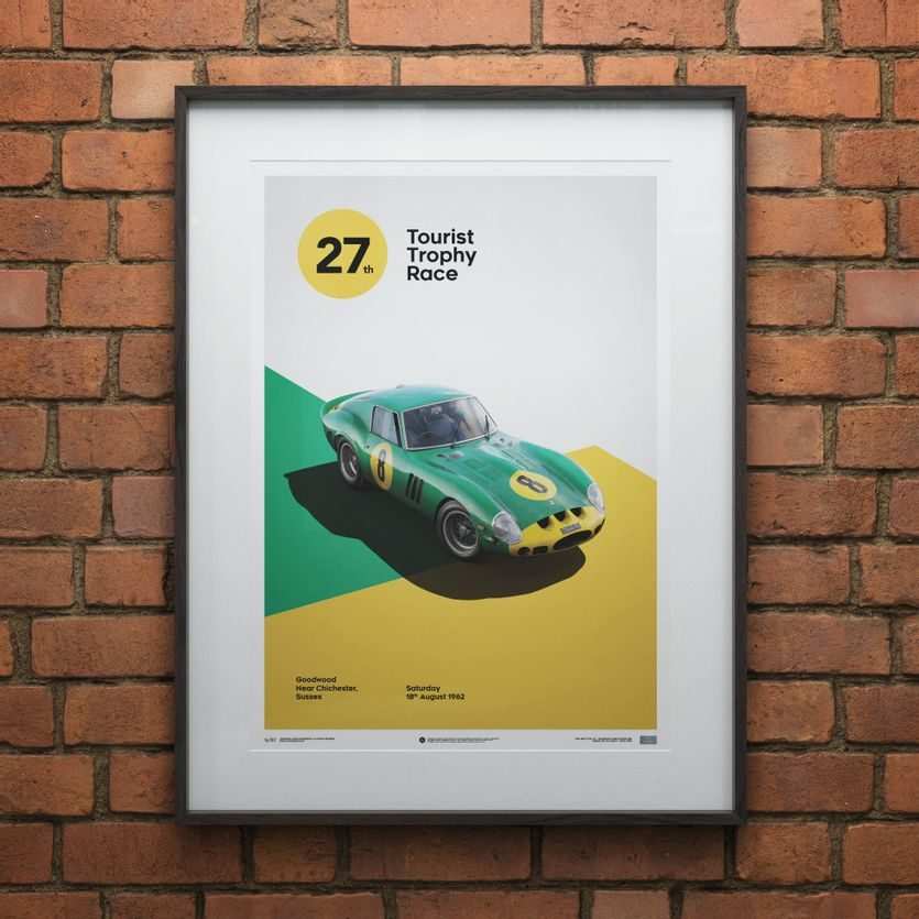 フェラーリ250GTポスター ポスター フェラーリ 250 GTO 1962年 ル・マン24時間レース