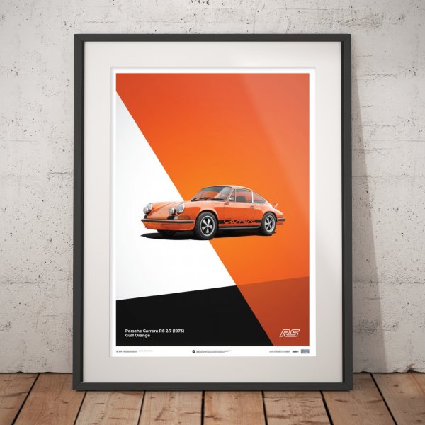 Porsche 911 RS – Orange – Poster | Limited Edition