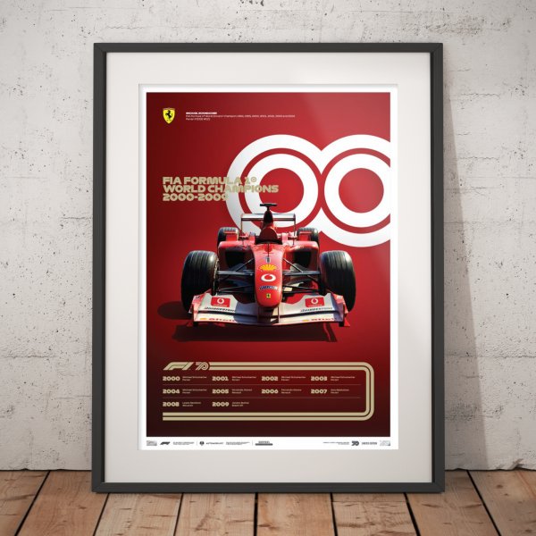 Formula 1® Decades – 2000s Ferrari – Poster | Limited Edition
